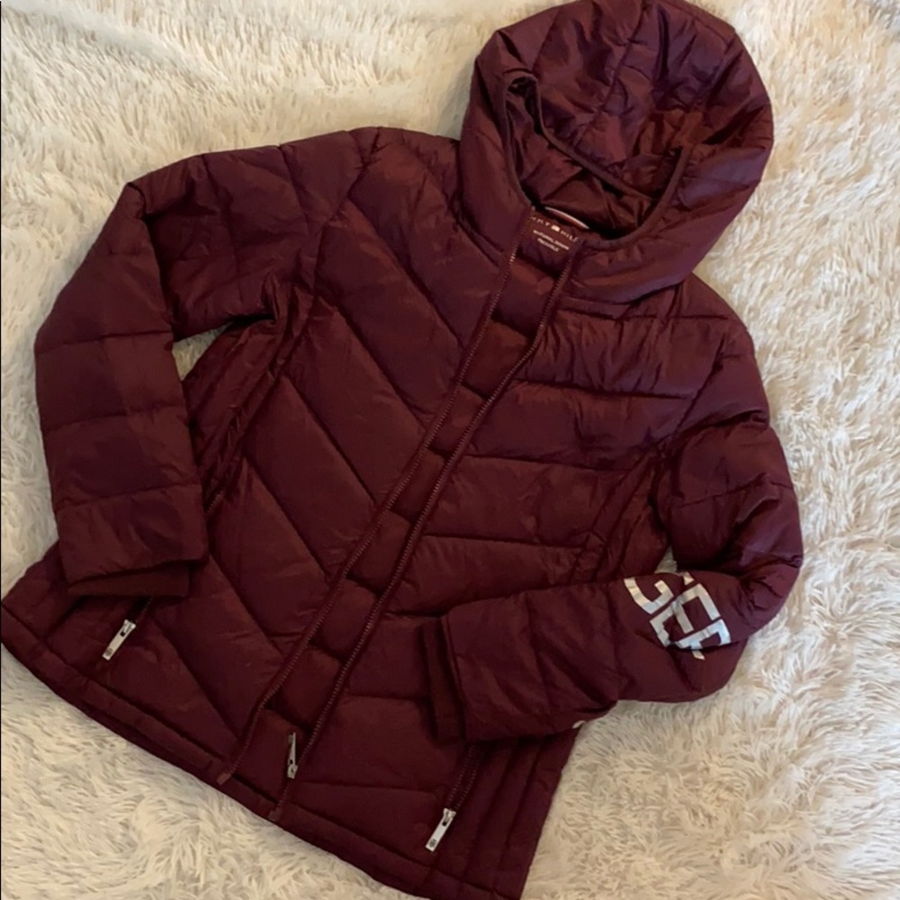 Tommy Hilfiger Red Down Coat